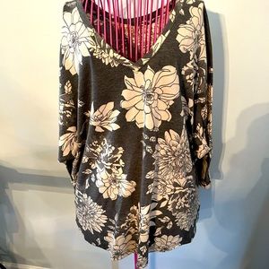 Misia Grey and White Shirt-worn a few times but in good condition.